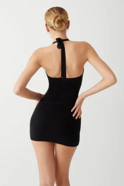 Dresses^Frankies Bikinis Dolly Knit Mini Dress Black
