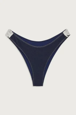 Bottoms|Bikinis^Frankies Bikinis Dove Classic Bikini Bottom Blue Denim