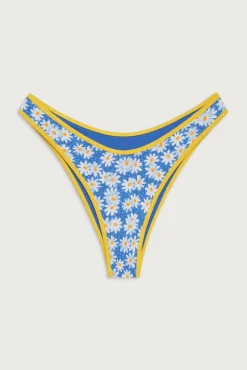 Bottoms|Bikinis^Frankies Bikinis Dove Classic Bikini Bottom Blue Daisy