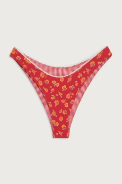 Bottoms|Bikinis^Frankies Bikinis Dove Reversible Classic Bikini Bottom Summer Flower
