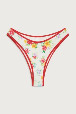 Bottoms|Bikinis^Frankies Bikinis Dove Shine Classic Bikini Bottom Sweet Hibiscus