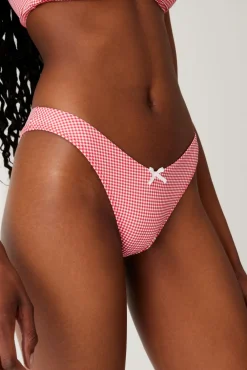Bottoms|Bikinis^Frankies Bikinis Enzo Cheeky Bikini Bottom Ladybug Gingham