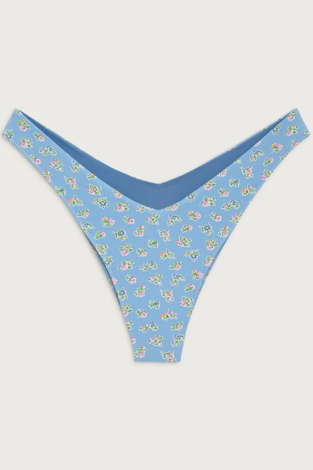 Bottoms|Bikinis^Frankies Bikinis Enzo Cheeky Floral Bikini Bottom Blue Hawaii