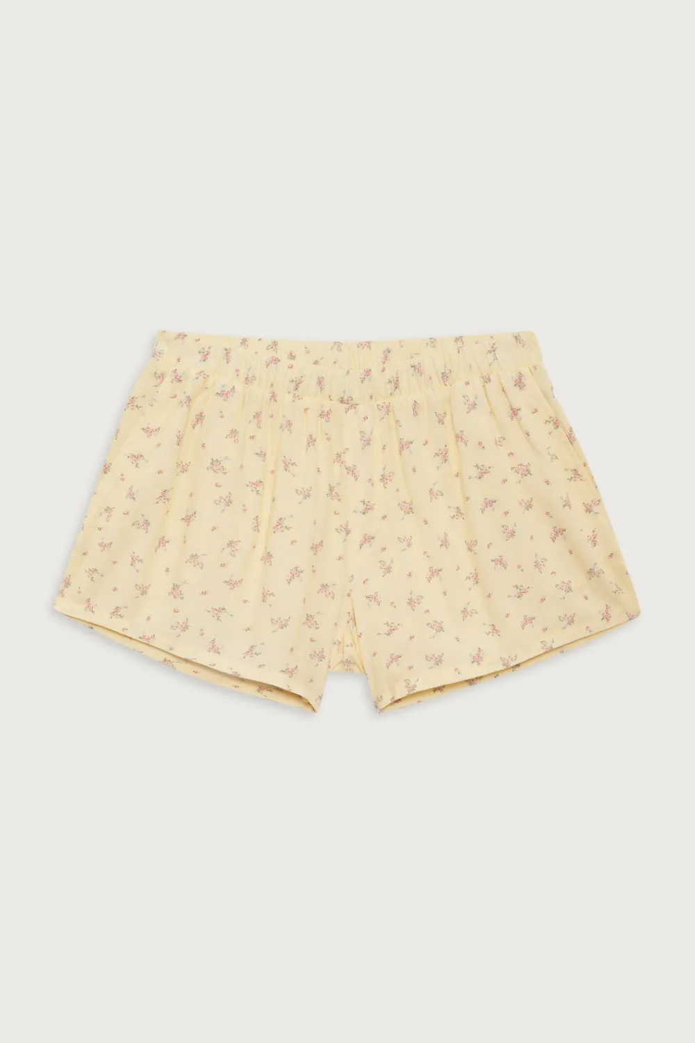 Bottoms^Frankies Bikinis Farmhouse Floral Mini Short Buttercup Bouquet