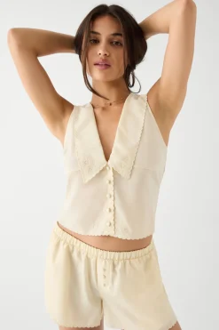Bottoms|Matching Sets^Frankies Bikinis Farmhouse Mini Short Macadamia