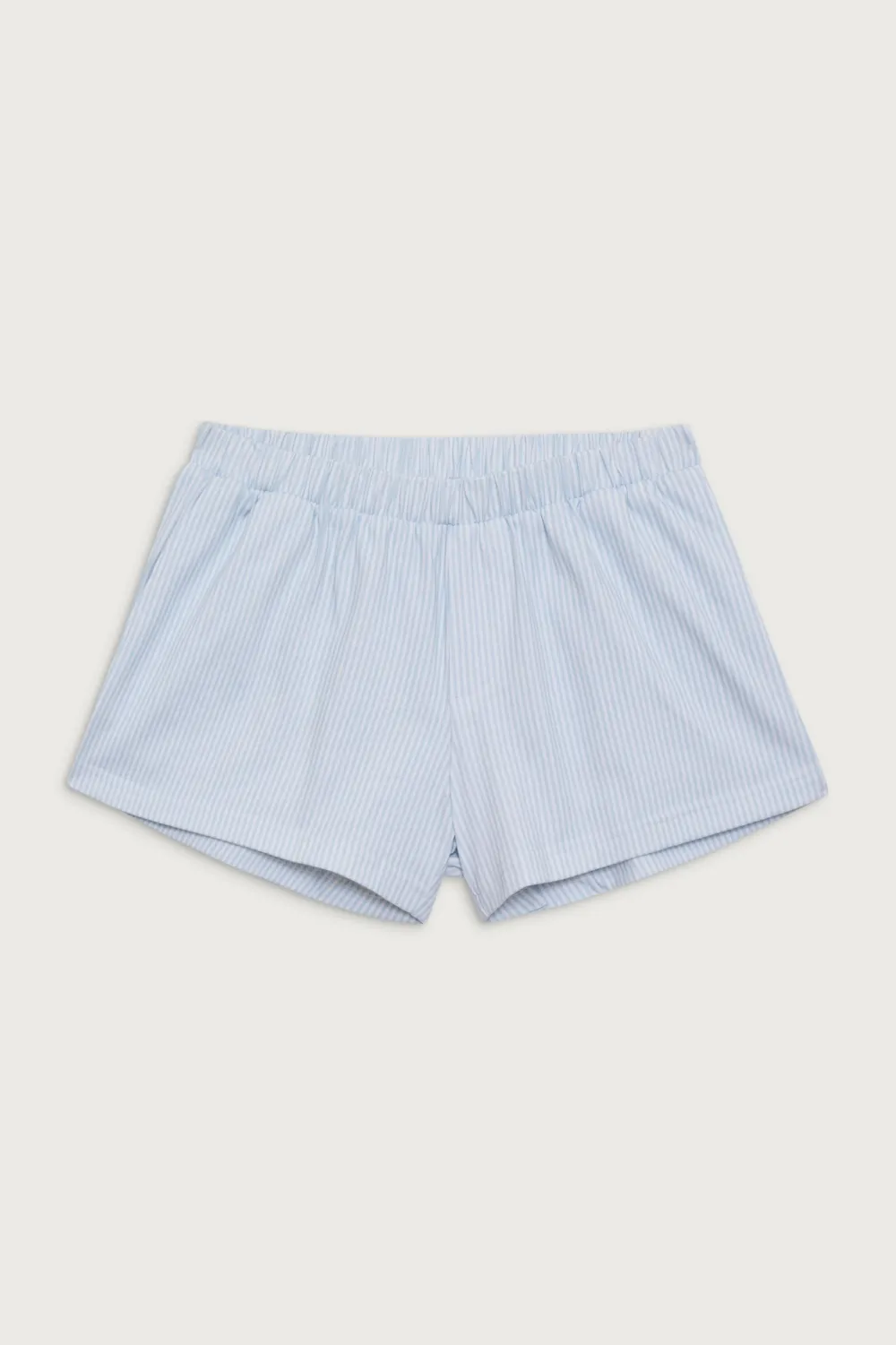Bottoms^Frankies Bikinis Farmhouse Striped Mini Short Sleepy Stripe