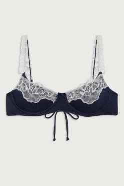 Tops|Bikinis^Frankies Bikinis Ford Underwire Balconette Bikini Top Blue Denim