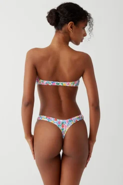 Bottoms|Bikinis^Frankies Bikinis Full Moon Micro Bikini Bottom Painted Petals