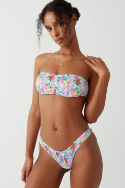 Bottoms|Bikinis^Frankies Bikinis Full Moon Micro Bikini Bottom Painted Petals