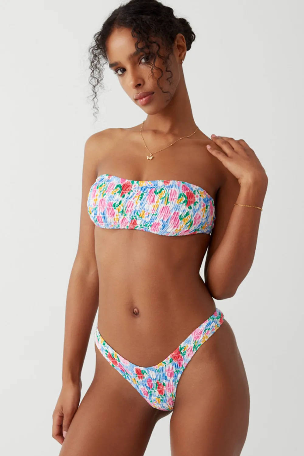 Bottoms|Bikinis^Frankies Bikinis Full Moon Micro Bikini Bottom Painted Petals