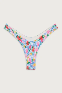 Bottoms|Bikinis^Frankies Bikinis Full Moon Micro Bikini Bottom Painted Petals
