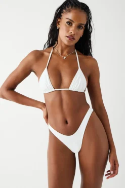 Bottoms|Bikinis^Frankies Bikinis Full Moon Micro Ribbed Bikini Bottom White
