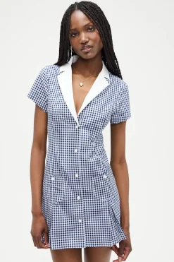 Dresses^Frankies Bikinis Garden Gingham Mini Dress Seaside Gingham