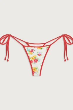 Bikinis|Bottoms^Frankies Bikinis Hazel Shine Skimpy Bikini Bottom Sweet Hibiscus