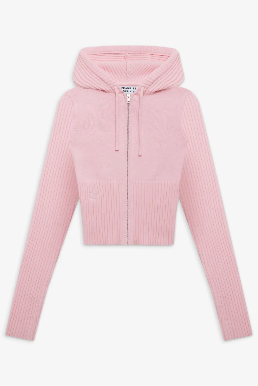 Tops|Matching Sets^Frankies Bikinis Heritage Zip Up Hoodie Cozy Pink