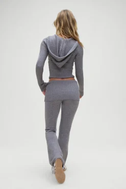 Tops|Cloud Knits^Frankies Bikinis Heritage Zip Up Hoodie Rain Cloud