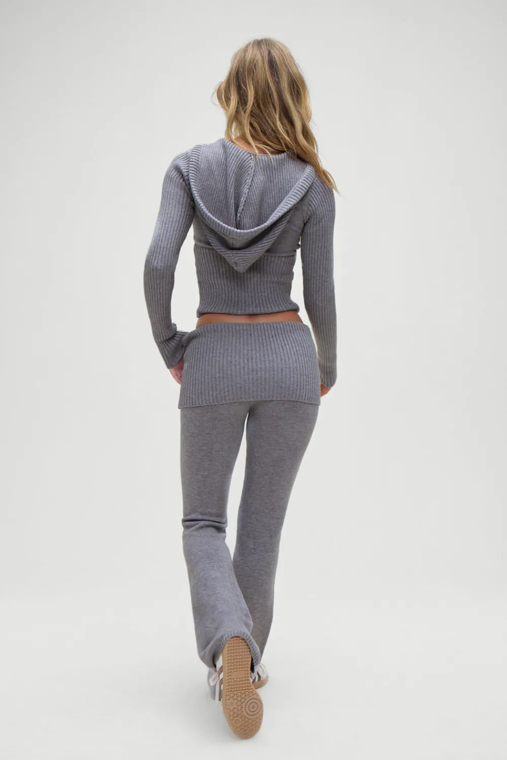 Tops|Cloud Knits^Frankies Bikinis Heritage Zip Up Hoodie Rain Cloud