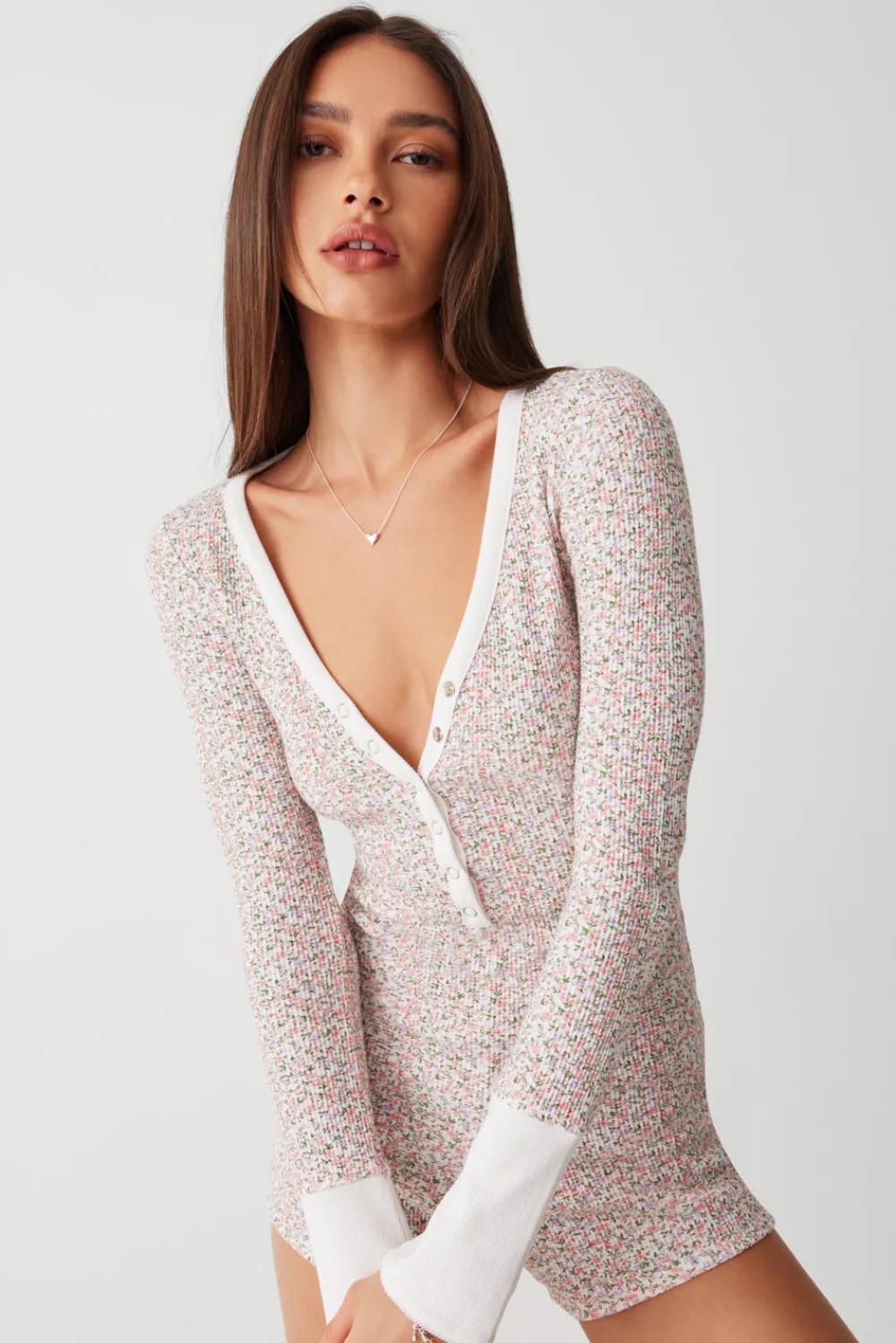 Dresses^Frankies Bikinis James Waffle Long Sleeve Romper Baby Blanket
