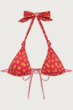 Tops|Bikinis^Frankies Bikinis Kealy Reversible Triangle Bikini Top Summer Flower