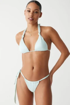 Tops|Bikinis^Frankies Bikinis Kealy Shine Halter Bikini Top Pistachio