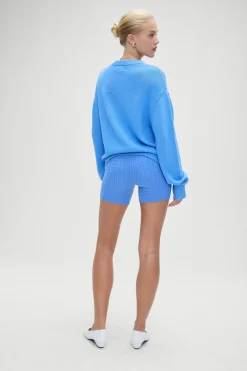 Tops|Cloud Knits^Frankies Bikinis Kip Oversized Sweater Blue Moon