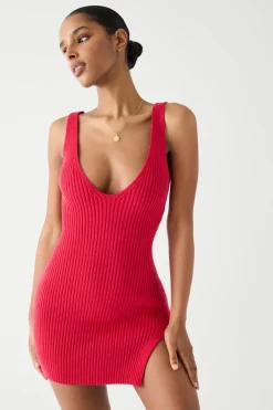 Dresses^Frankies Bikinis Lady Cloud Knit Mini Dress Burning Love