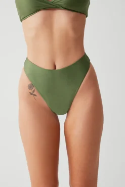 Bottoms|Bikinis^Frankies Bikinis Laura High Waist Cheeky Bikini Bottom Sea Moss