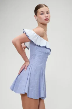 Dresses^Frankies Bikinis Lilah Striped Mini Dress Midnight Stripe