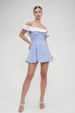 Dresses^Frankies Bikinis Lilah Striped Mini Dress Midnight Stripe
