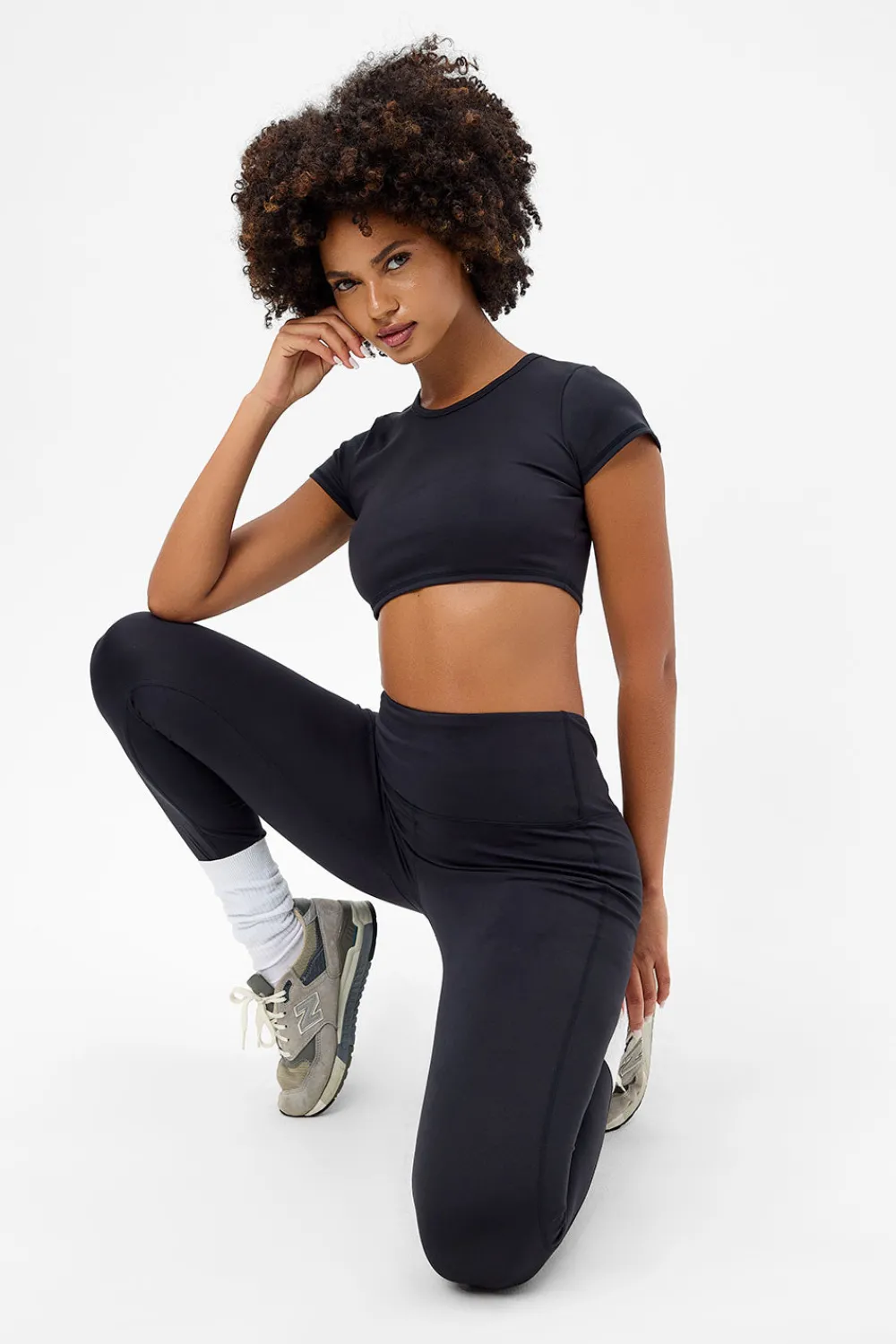 Active^Frankies Bikinis Lively High Waist Legging Black