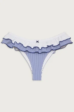 Bottoms|Bikinis^Frankies Bikinis Lu Striped Swim Skirt Ocean Stripe