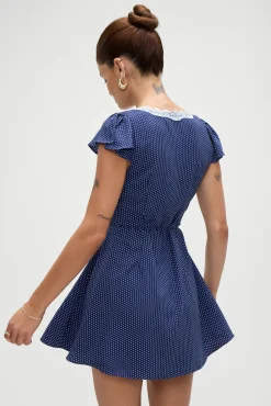 Dresses^Frankies Bikinis Lucy Wrap Mini Dress Dotty