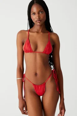 Tops|Bikinis^Frankies Bikinis Lumia Triangle Bikini Top True Red