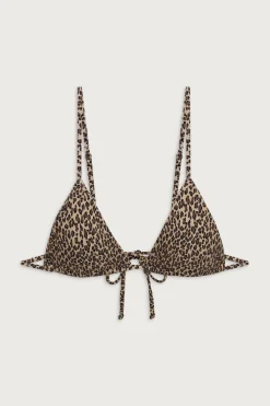 Tops|Bikinis^Frankies Bikinis Lumia Triangle Bralette Bikini Top Baby Leopard