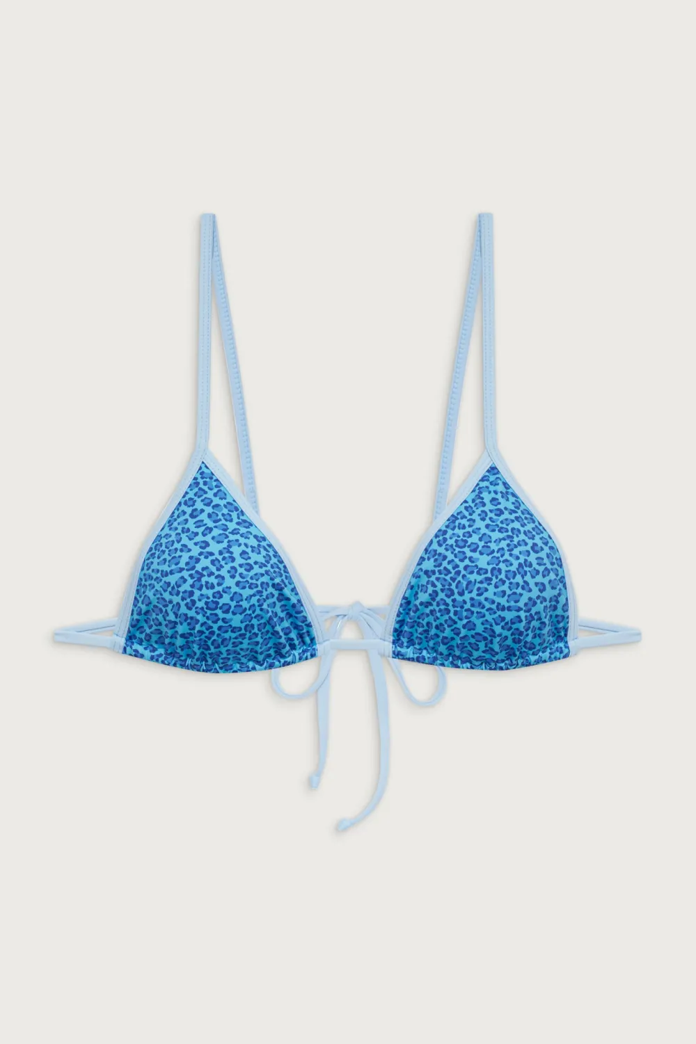 Tops|Bikinis^Frankies Bikinis Lumia Triangle Bralette Bikini Top Cobalt Cheetah