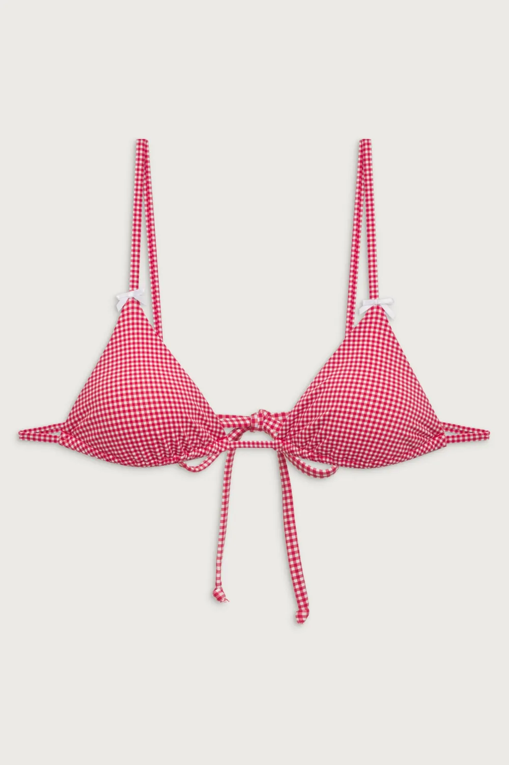 Tops|Bikinis^Frankies Bikinis Lumia Triangle Bralette Bikini Top Ladybug Gingham