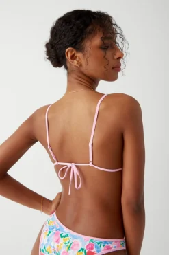 Tops|Bikinis^Frankies Bikinis Lumia Triangle Bralette Bikini Top Painted Petals
