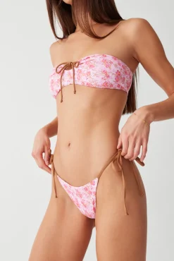 Bottoms|Bikinis^Frankies Bikinis Mackenzie Floral Cheeky Bikini Bottom Watercolor Hibiscus