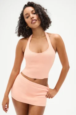 Tops|Matching Sets^Frankies Bikinis Marialla Cloud Knit Halter Top Sweet Tea