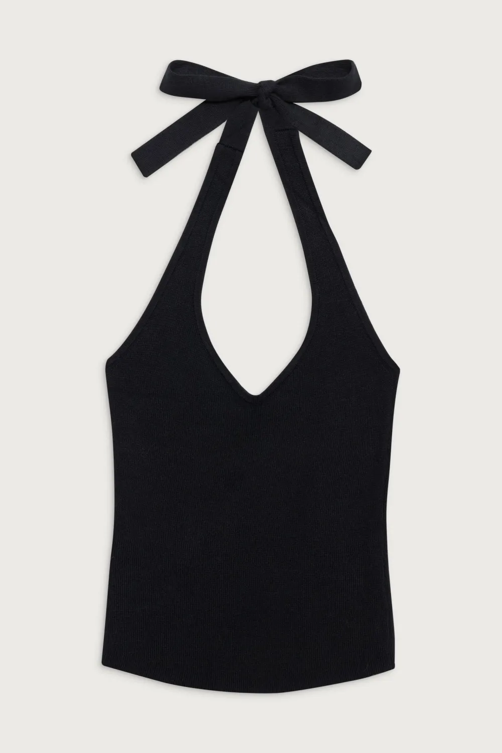 Tops^Frankies Bikinis Marialla Knit Halter Top Black