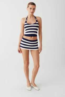 Bottoms|Matching Sets^Frankies Bikinis Marialla Knit Mini Skort Sea Stripe