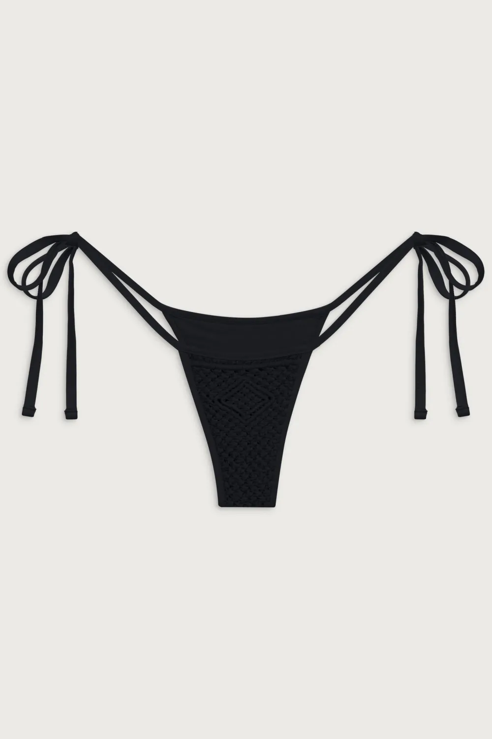 Bottoms|Bikinis^Frankies Bikinis Naia Tie Side Skimpy Bikini Bottom Black