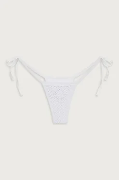 Bottoms|Bikinis^Frankies Bikinis Naia Tie Side Skimpy Bikini Bottom Optic White