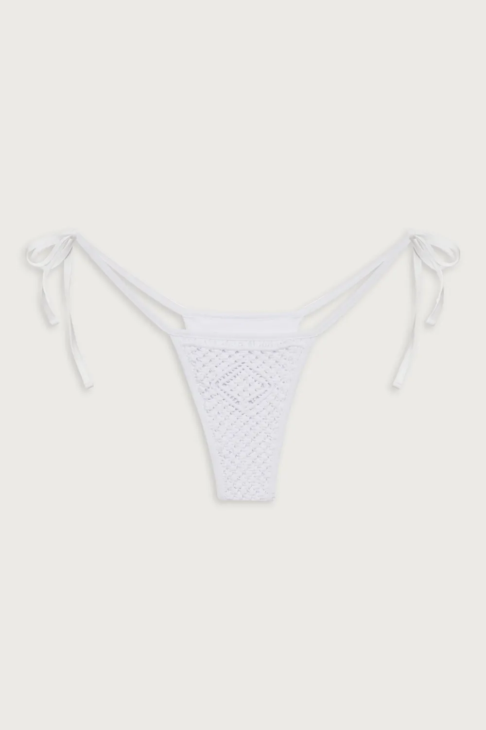 Bottoms|Bikinis^Frankies Bikinis Naia Tie Side Skimpy Bikini Bottom Optic White