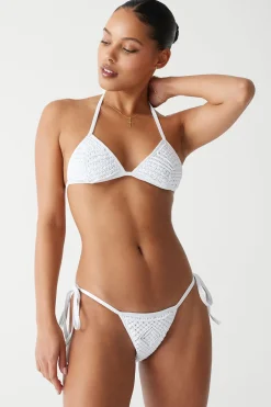 Bottoms|Bikinis^Frankies Bikinis Naia Tie Side Skimpy Bikini Bottom Optic White