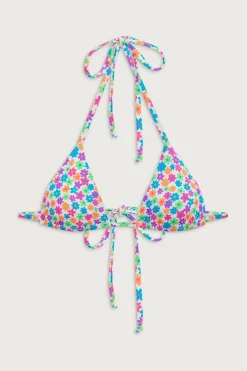 Tops|Bikinis^Frankies Bikinis Nick Floral Triangle Bikini Top Forever Flower