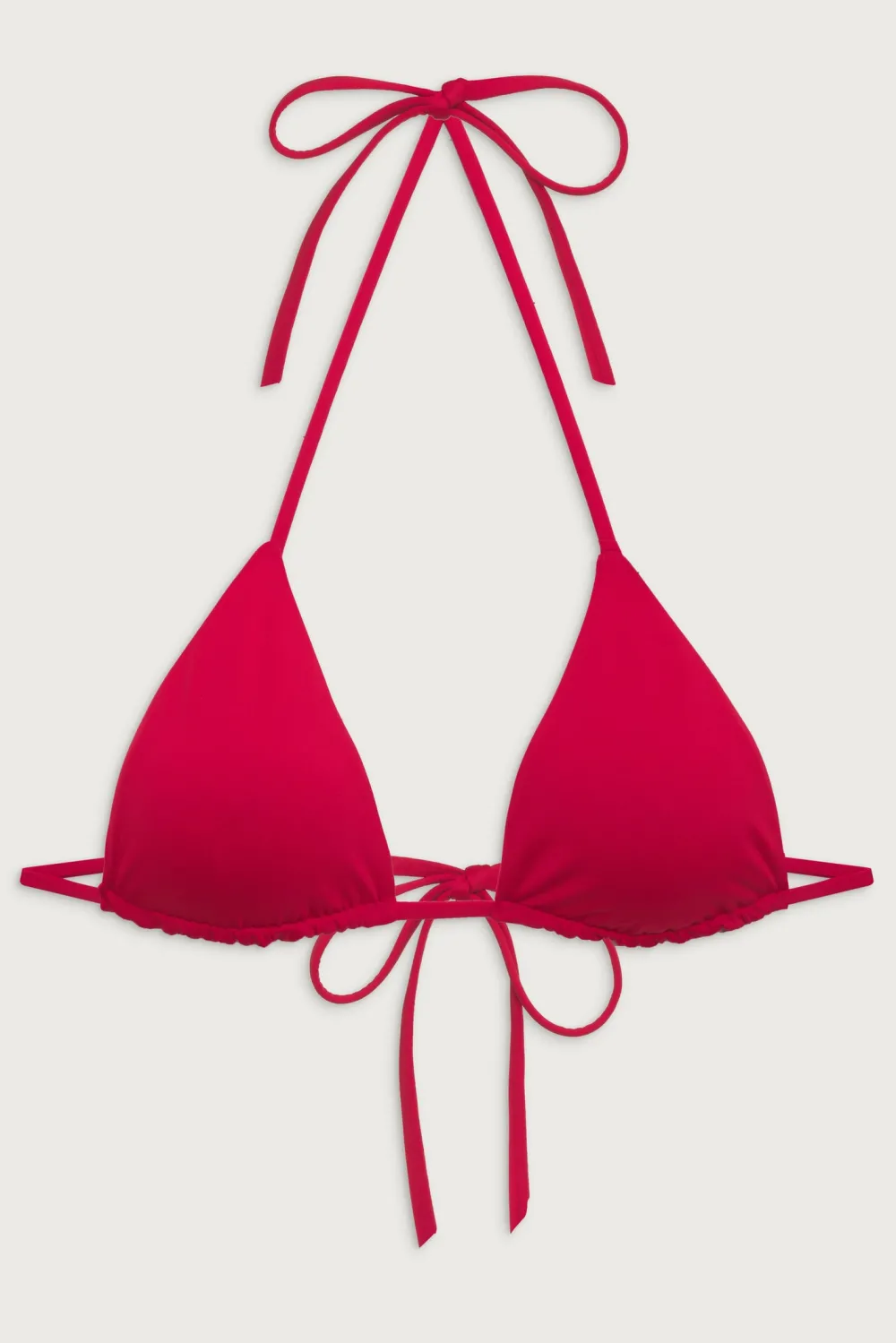 Tops|Bikinis^Frankies Bikinis Nick String Triangle Bikini Top True Red