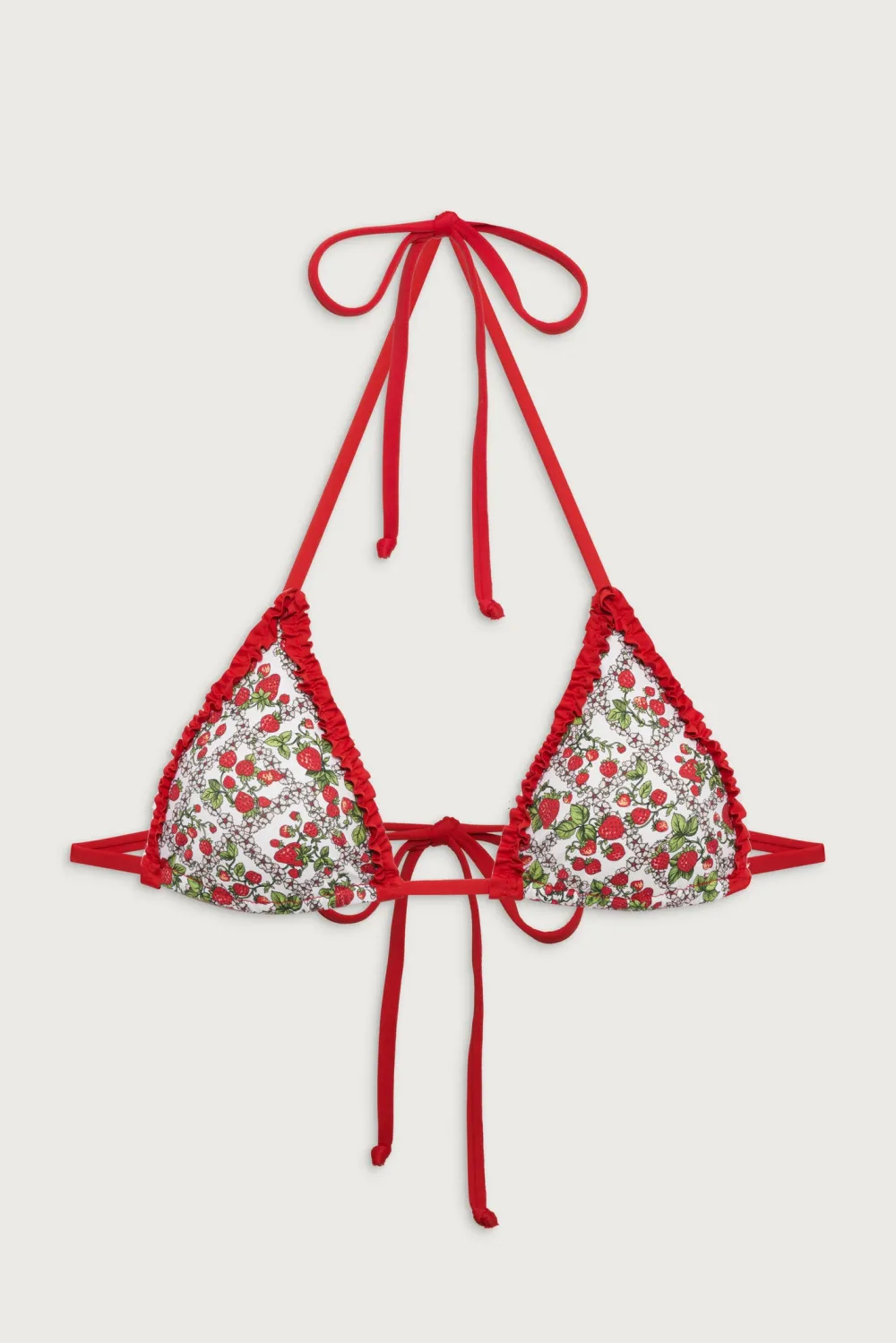Tops|Bikinis^Frankies Bikinis Nick Triangle Halter Bikini Top Berry in Love