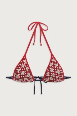 Tops|Bikinis^Frankies Bikinis Paradise Micro Halter Bikini Top Mulberry Meadow