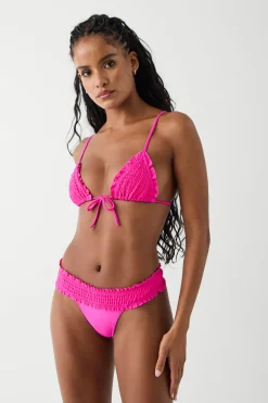 Tops|Bikinis^Frankies Bikinis Penny Triangle Shine Bikini Top Candy Pink